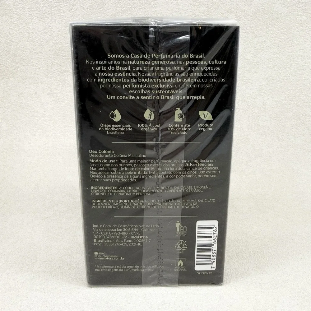 Natura - Kaiak Urbe - Colonia Masculina 100Ml - Eau de Cologne for Men 3.38FlOz